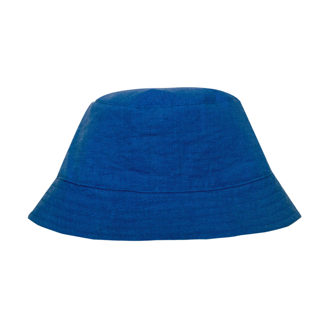 Linen Bucket Hat Cruise, Blue