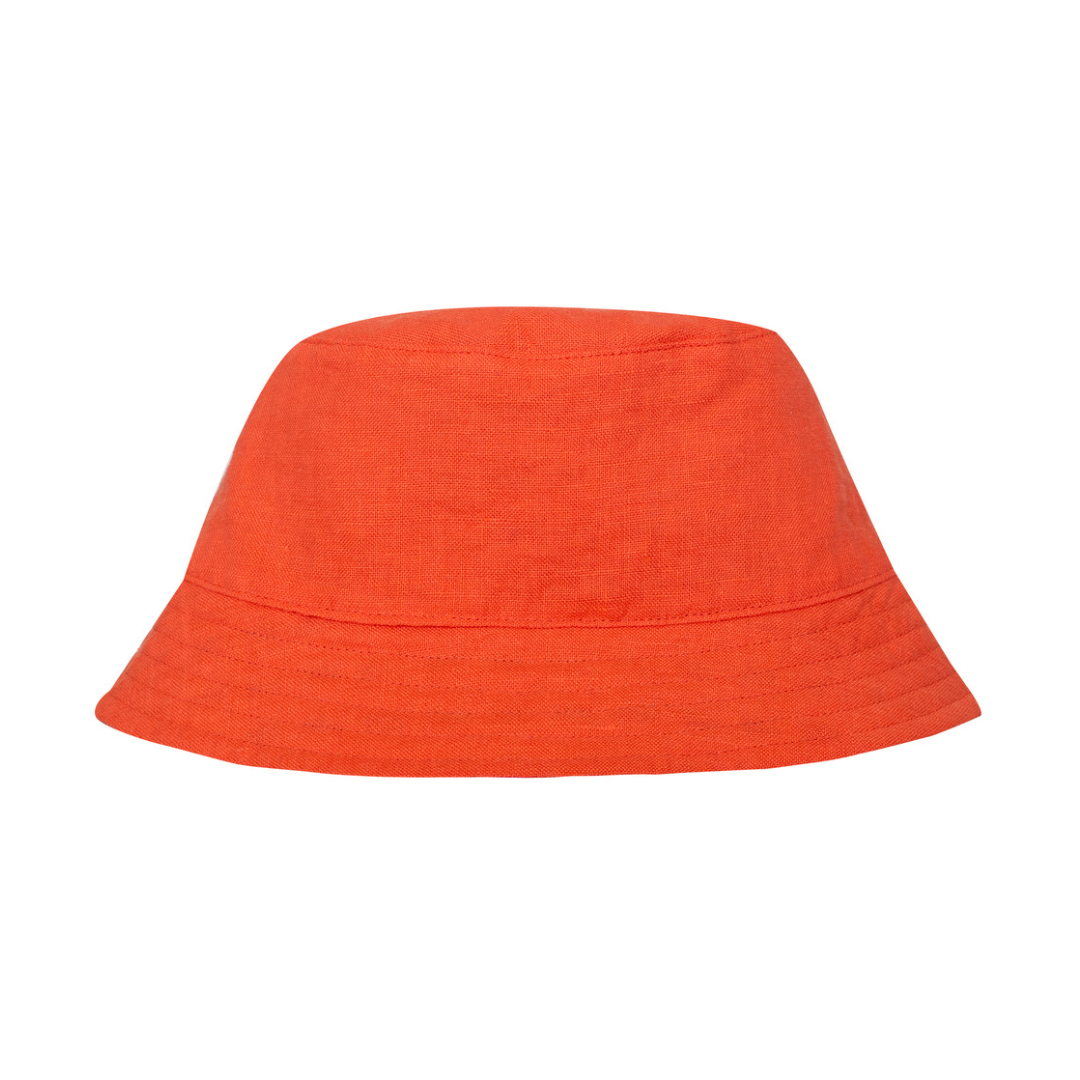 Linen Bucket Hat Cruise, Orange