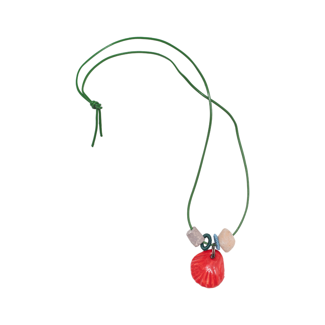 Paade Mode x UTHA Necklace Seashell, Green