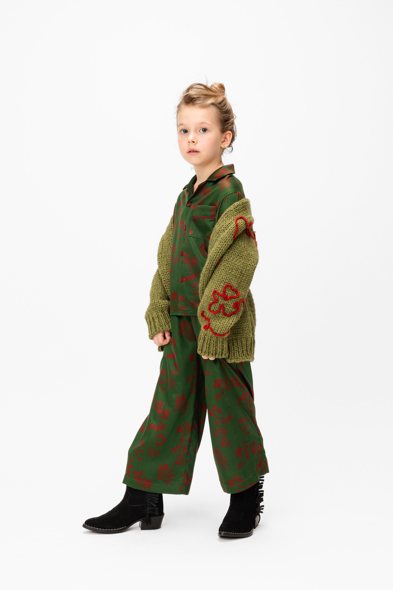 Viscose PJ Pants Dale, Green