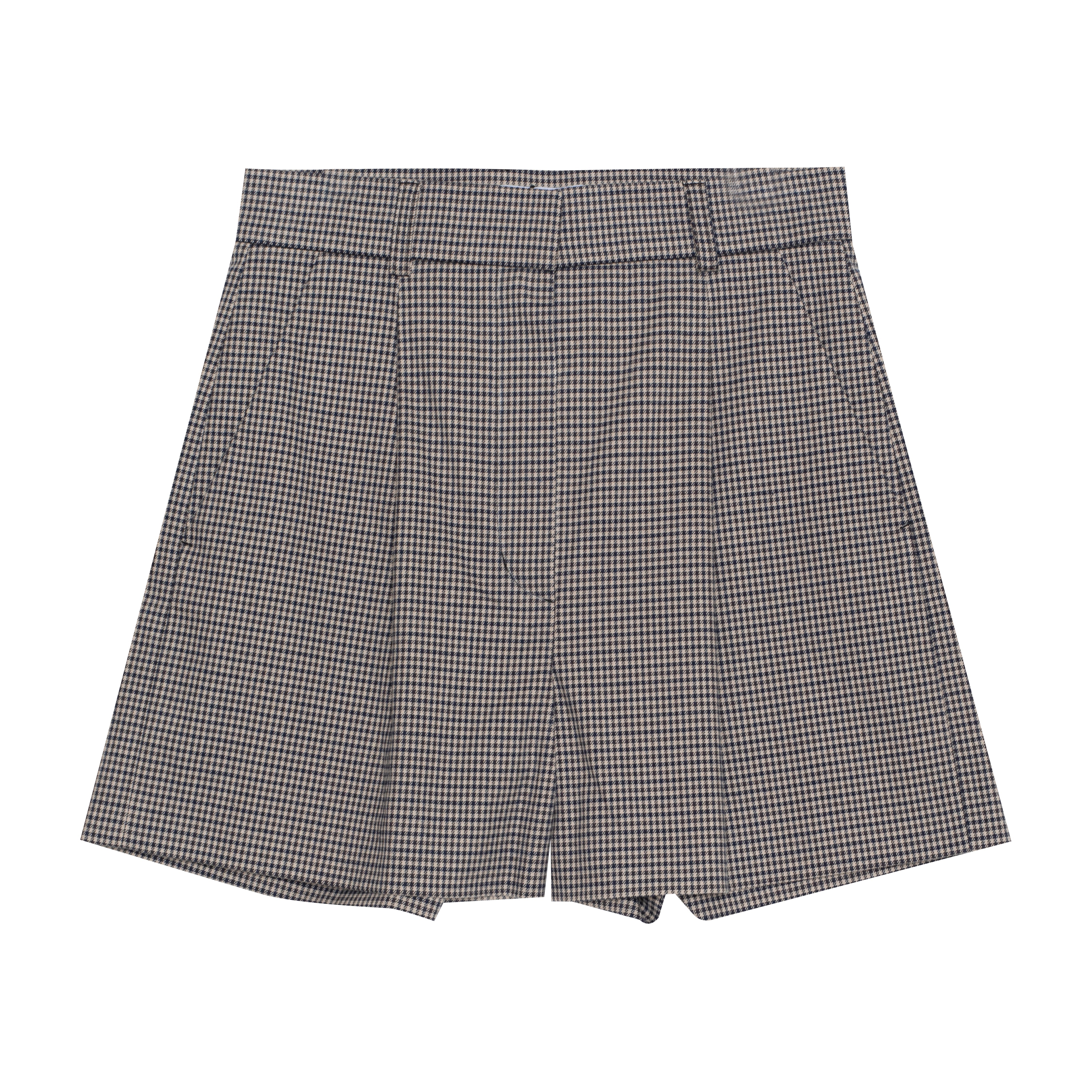 Women's Shorts Pin Checks, Brown