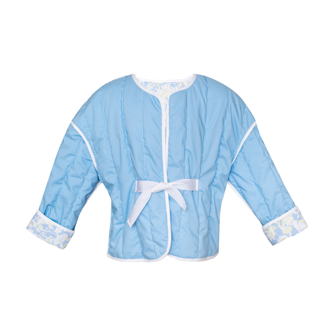 Reversible Cotton Jacket Anemone, Blue