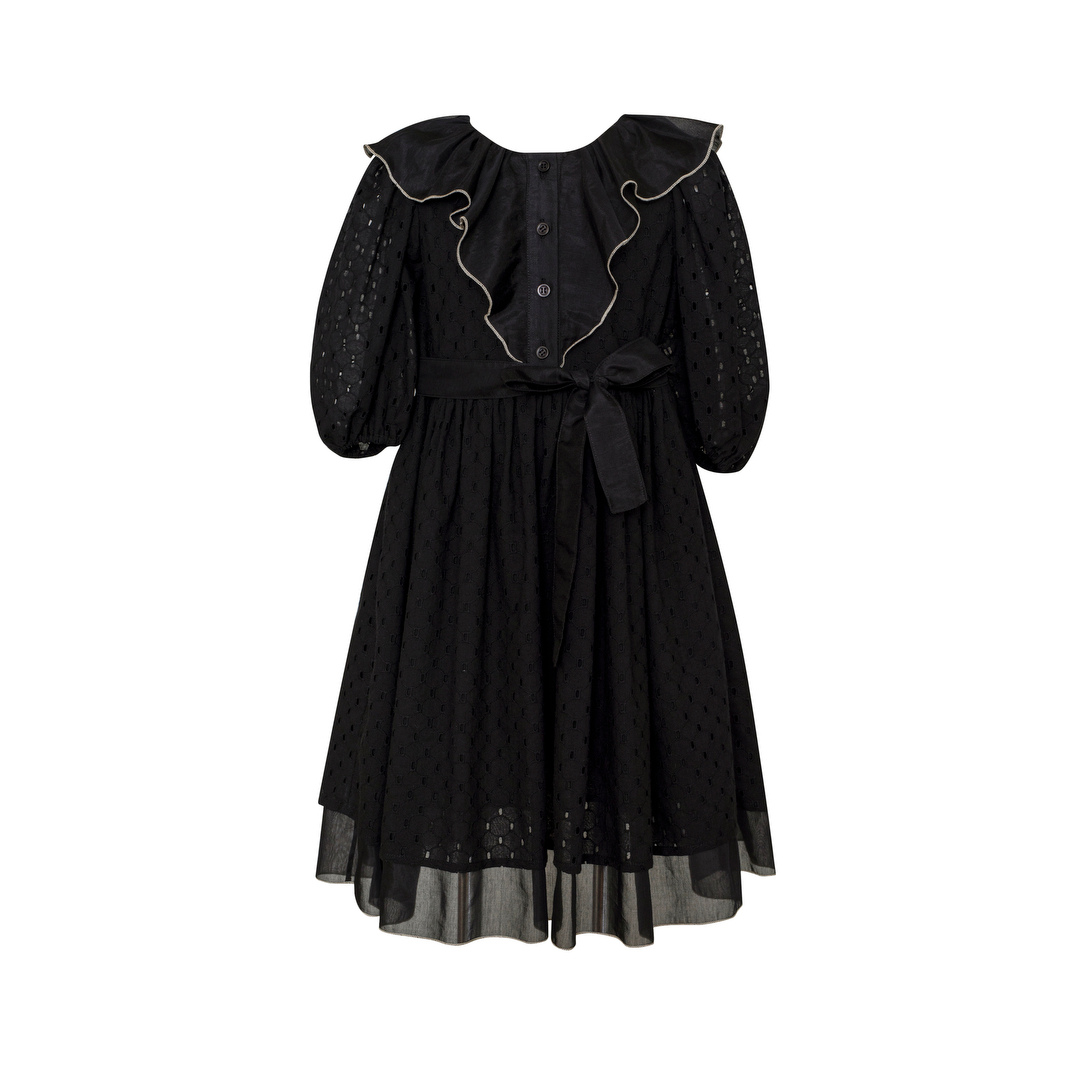Cotton Maxi Dress Delta, Black