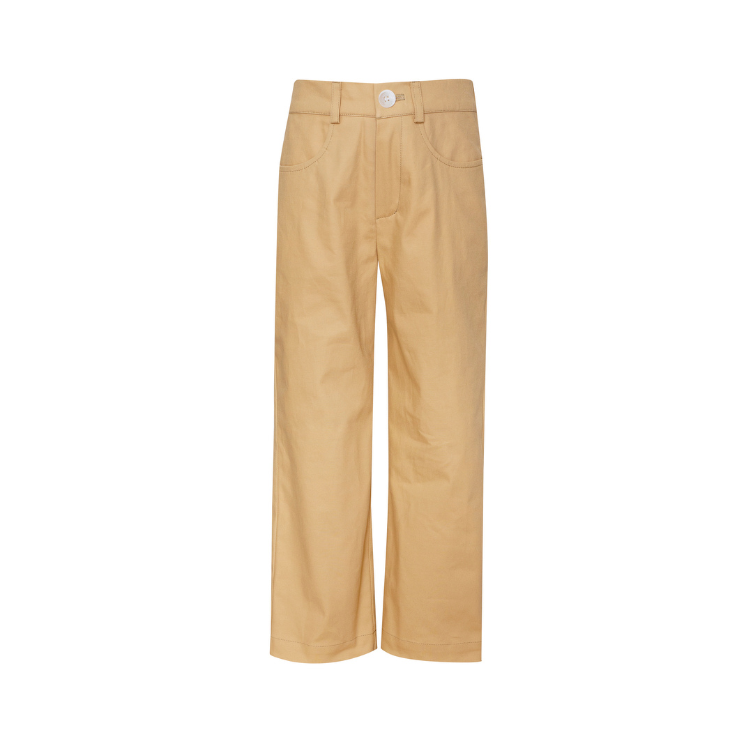 Cotton Trousers Oasis, Brown